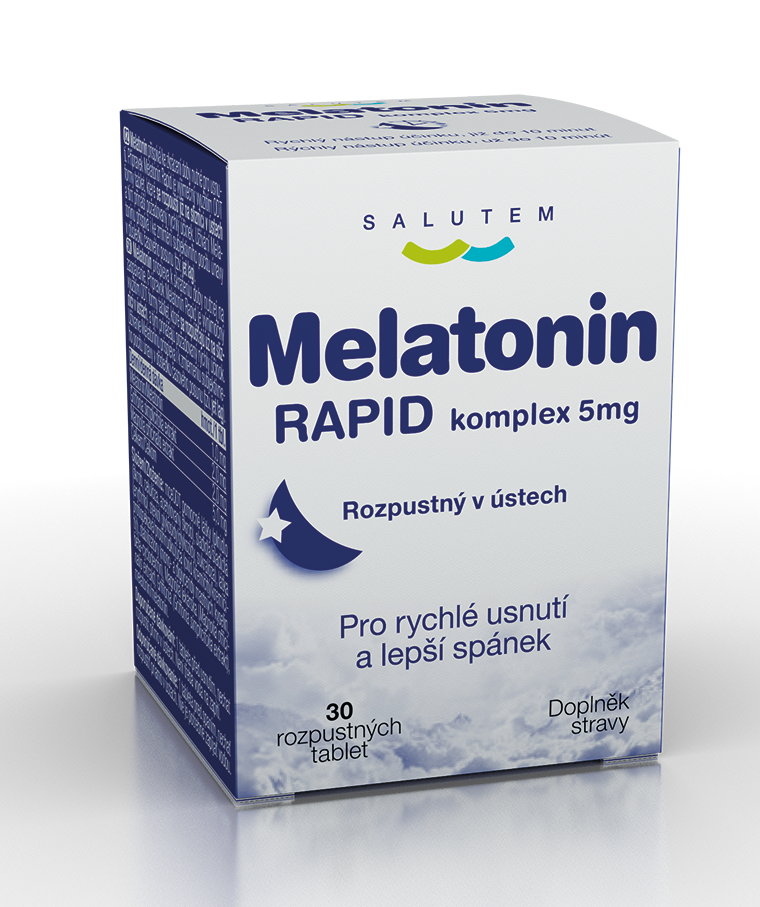 MELATONIN RAPID komplex5mg 30tbl CZE P1 Glutathion 1000 mg 60 cps.